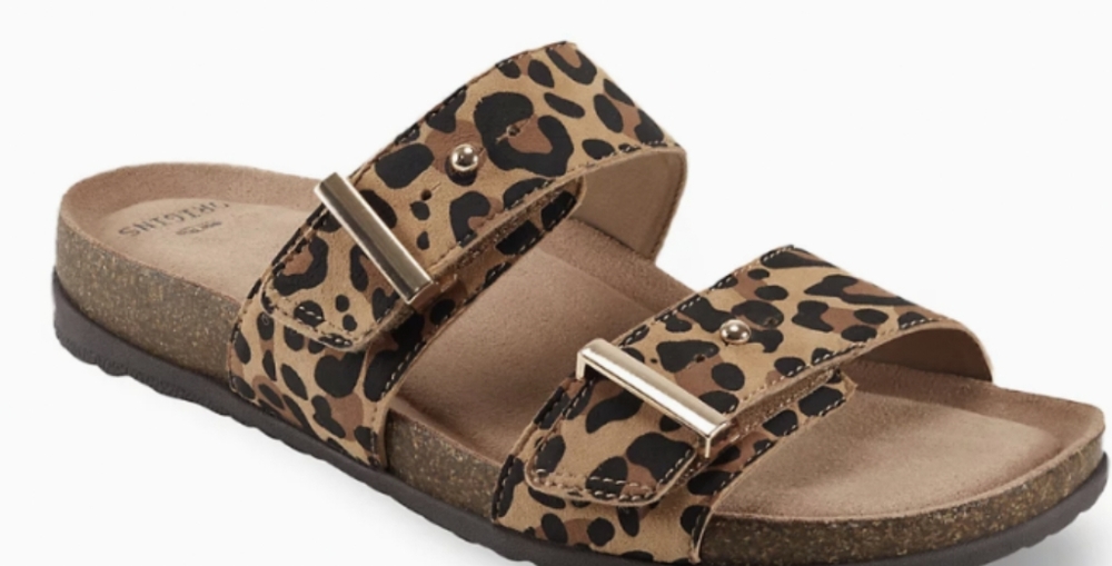 Cheetah print slides, brand new never worn